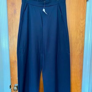 Banana Republic Wide Leg Ponte Pant - Navy
